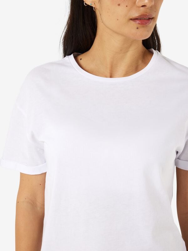 Gothicana By Emp "NMBRANDY S/S TOP NOOS" T-Shirt White By Noisy May