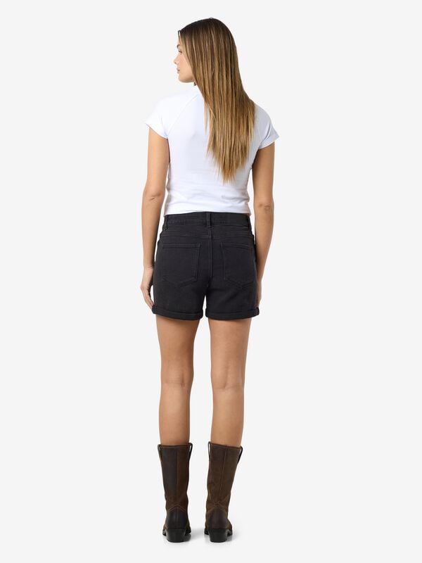 Gothicana By Emp "NMDEBBY NW SLIM SHORTS VI519BL NOOS" Shorts Black By Noisy May