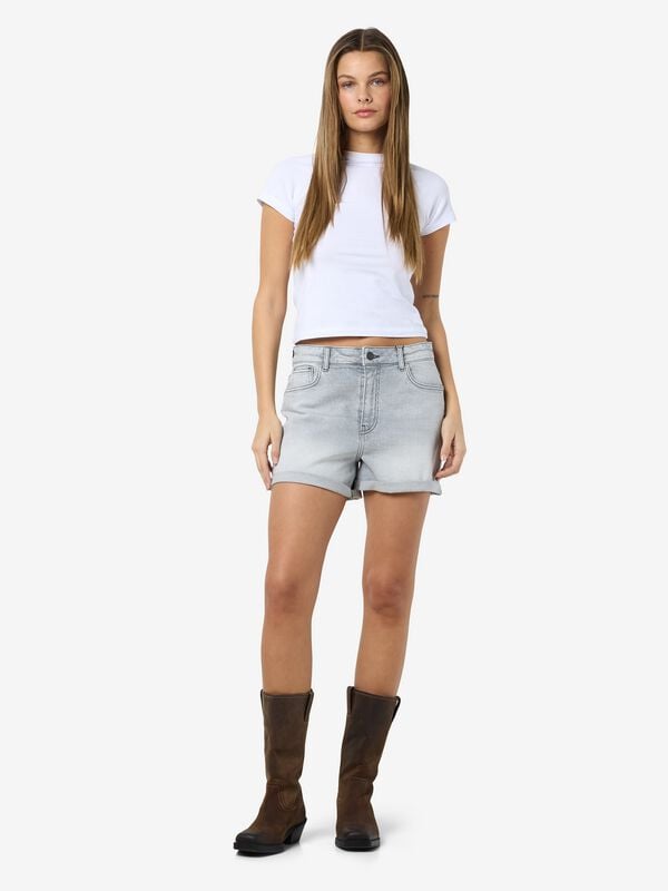 Gothicana By Emp "NMMONI HW DNM SHORTS AZ277LG NOOS" Shorts Grey By Noisy May