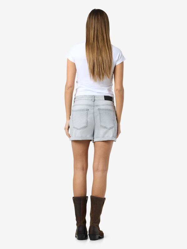 Gothicana By Emp "NMMONI HW DNM SHORTS AZ277LG NOOS" Shorts Grey By Noisy May