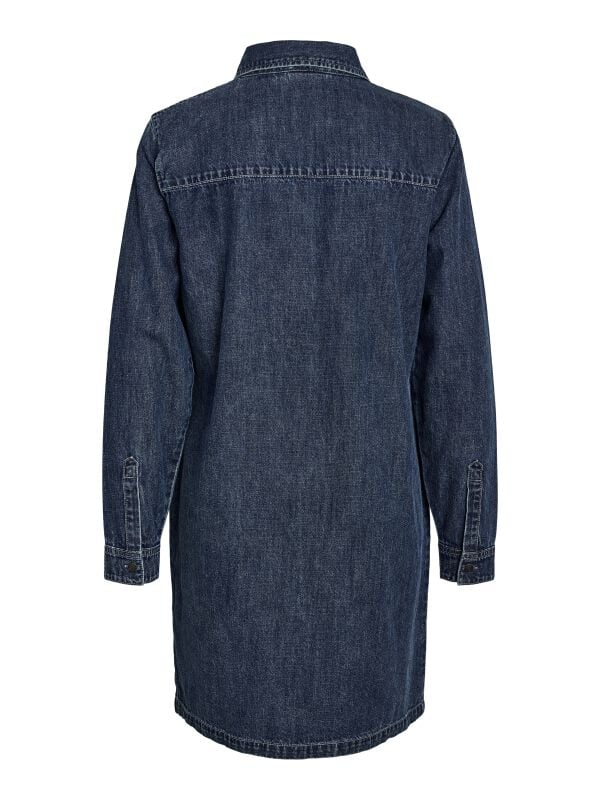Gothicana By Emp "NMNEW SIGNE L/S DENIM DRESS VI002MB NOOS" Midi Dress Blue By Noisy May