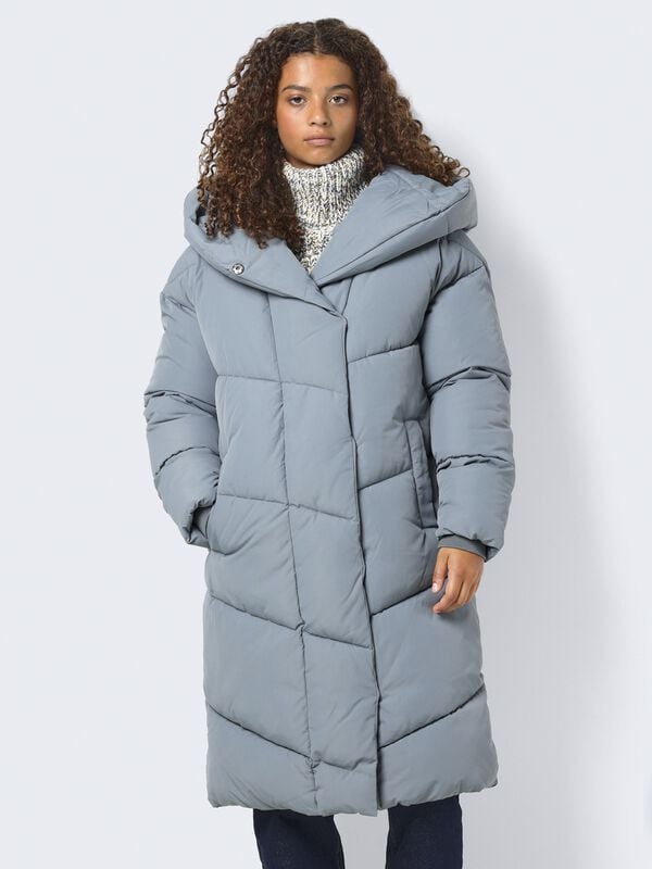 Gothicana By Emp "NMNew Tally L/S Long Jacket NOOS" Coats Blue-grey By Noisy May