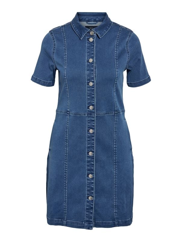 gothicana by emp "NMNISA S/S SLIM DENIM DRESS VI526BL NOOS" Mini Dress blue by Noisy May
