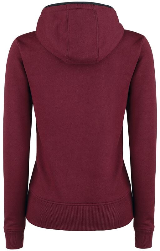 Gothicana By Emp "No Bravery" Hoodie Burgundy By RED By EMP