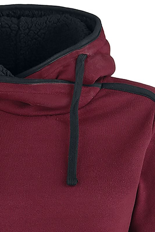 Gothicana By Emp "No Bravery" Hoodie Burgundy By RED By EMP