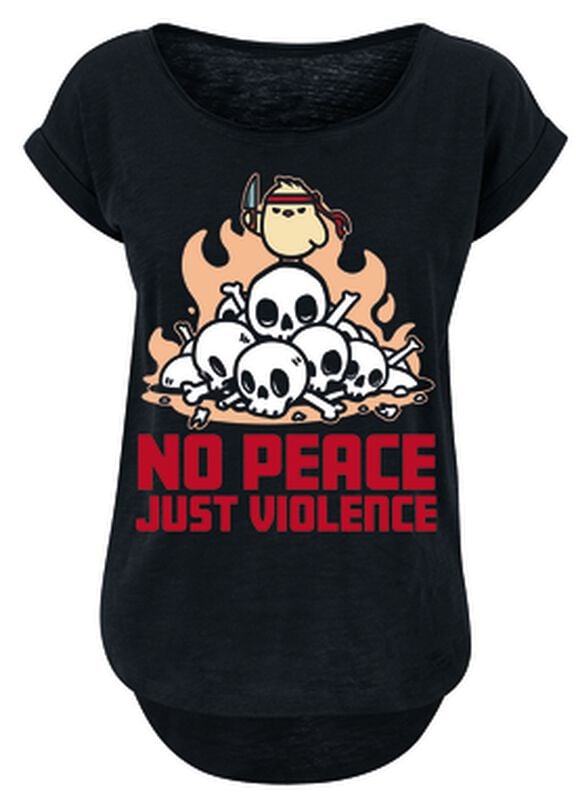 gothicana by emp "No Peace Just Violence" T-Shirt black by Tierisch