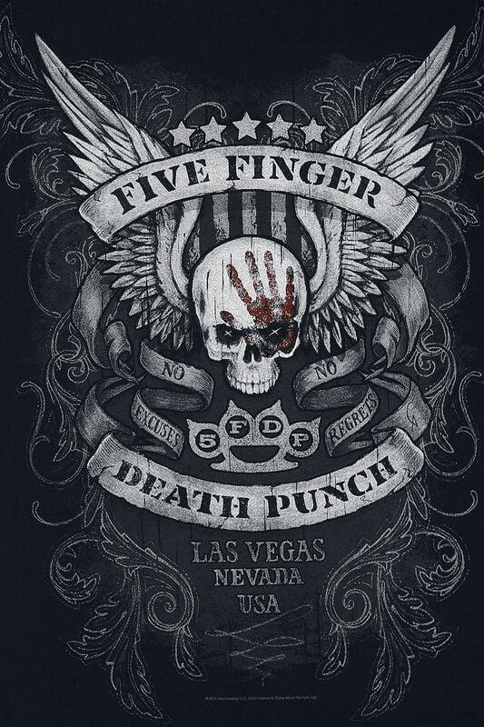 Gothicana By Emp "No Regrets" T-Shirt Black By Five Finger Death Punch