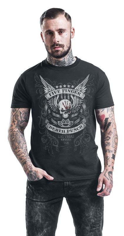 Gothicana By Emp "No Regrets" T-Shirt Black By Five Finger Death Punch