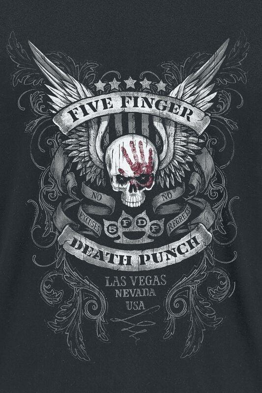 Gothicana By Emp "No Regrets" T-Shirt Black By Five Finger Death Punch