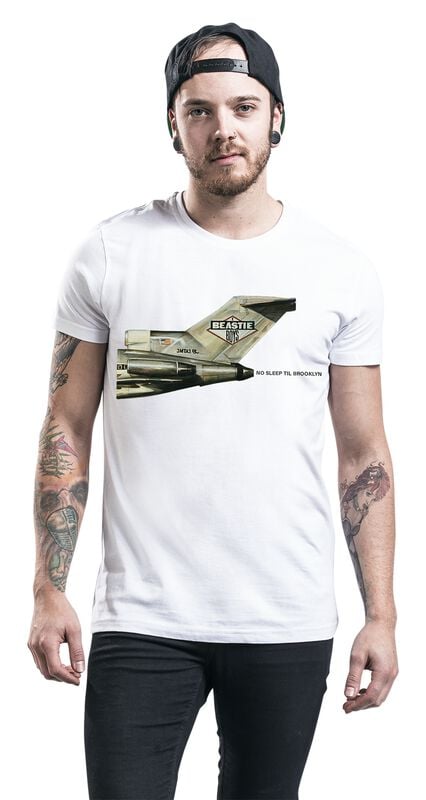 Gothicana By Emp "No Sleep Til Brooklyn Plane" T-Shirt White By Beastie Boys