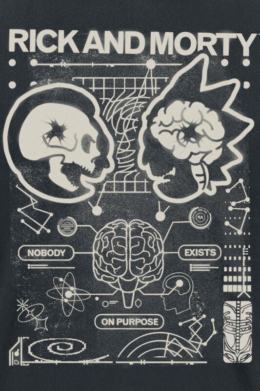 Gothicana By Emp "Nobody Exists On Purpose" T-Shirt Black By Rick And Morty