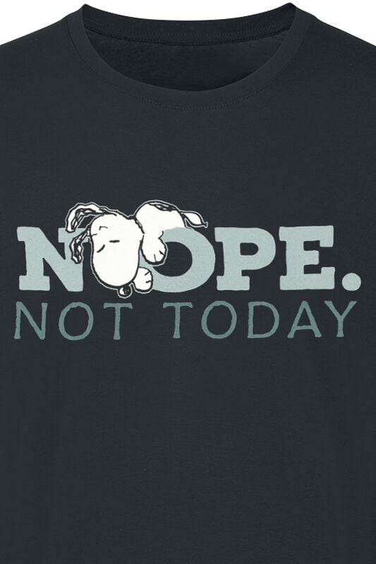 Gothicana By Emp "Nope. Not Today - Snoopy" Long-sleeve Shirt Black By Peanuts