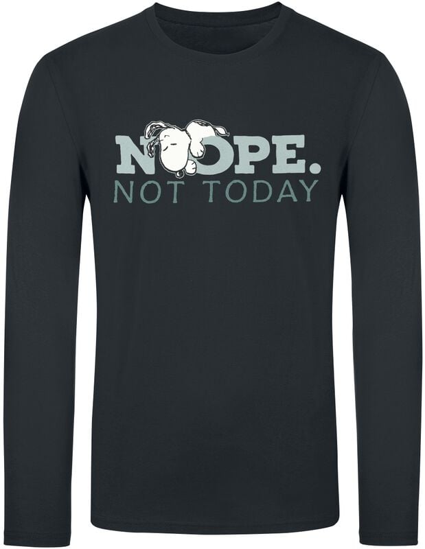 gothicana by emp "Nope. Not Today - Snoopy" Long-sleeve Shirt black by Peanuts