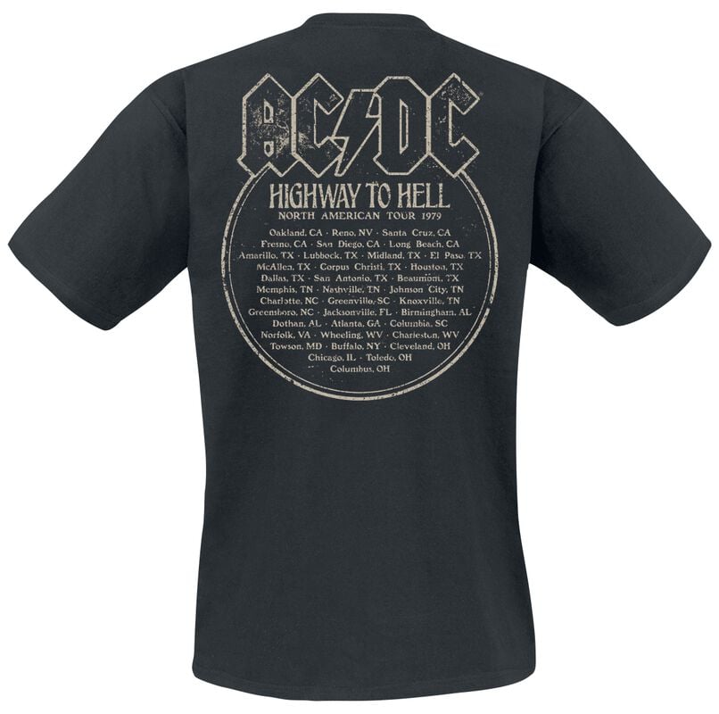 Gothicana By Emp "North American Tour 1979" T-Shirt Black By AC/DC