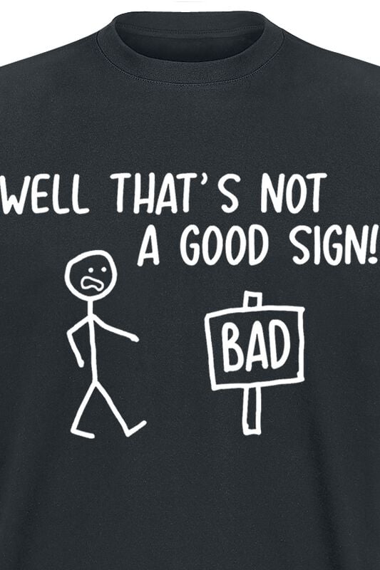 Gothicana By Emp "Not A Good Sign" T-Shirt Black By Slogans