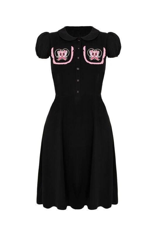 gothicana by emp "Not into you Dress" Midi Dress black by Hell Bunny