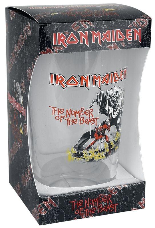 Gothicana By Emp "Number Of The Beast" Beer Glass Transparent By Iron Maiden