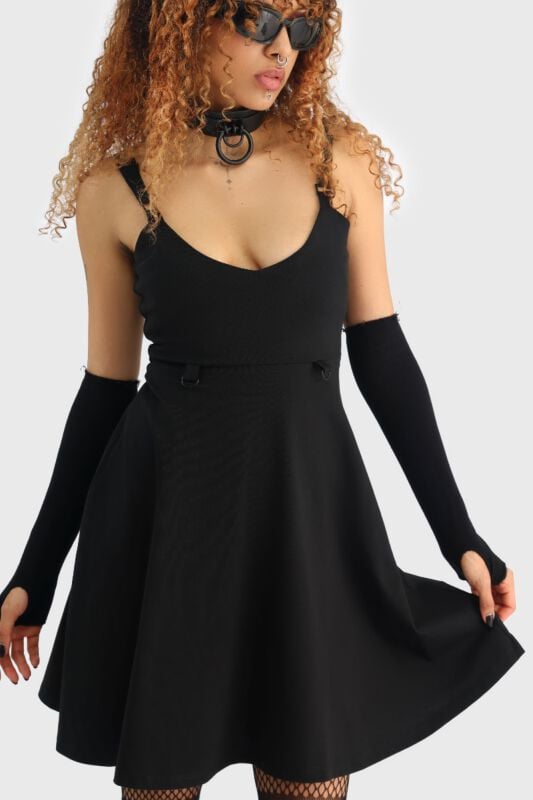 gothicana by emp "Obscurita Mini Dress" Mini Dress black by KIHILIST by KILLSTAR