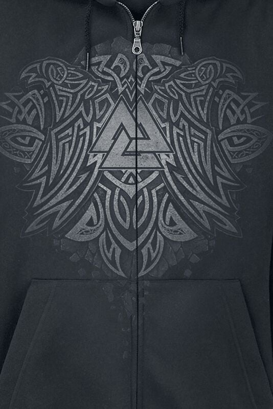 Gothicana By Emp "Odin" Hoodie Jacket Black By Toxic Angel