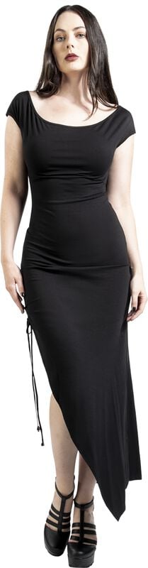 Gothicana By Emp "Off-Shoulder Midi Dress" Maxi Dress Black By Jawbreaker