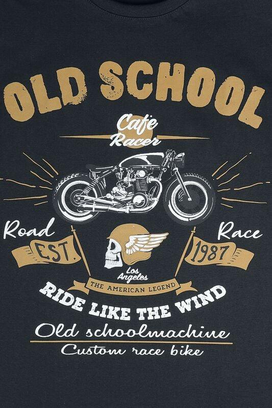 Gothicana By Emp "Old School Cafe Racer" T-Shirt Black By Gasoline Bandit