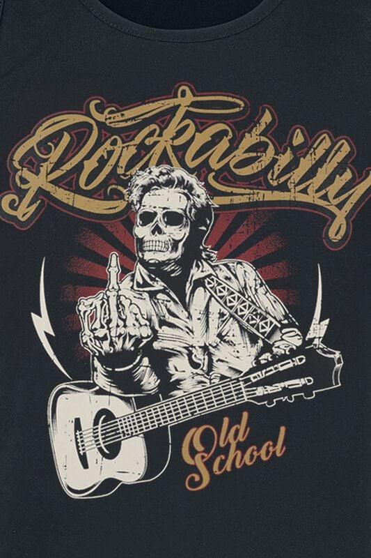 Gothicana By Emp "Old School Vest" Tanktop Black By Gasoline Bandit