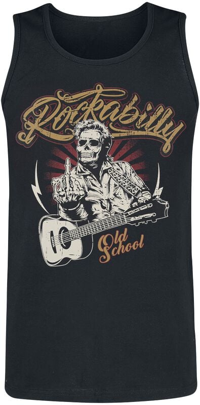 gothicana by emp "Old School Vest" Tanktop black by Gasoline Bandit