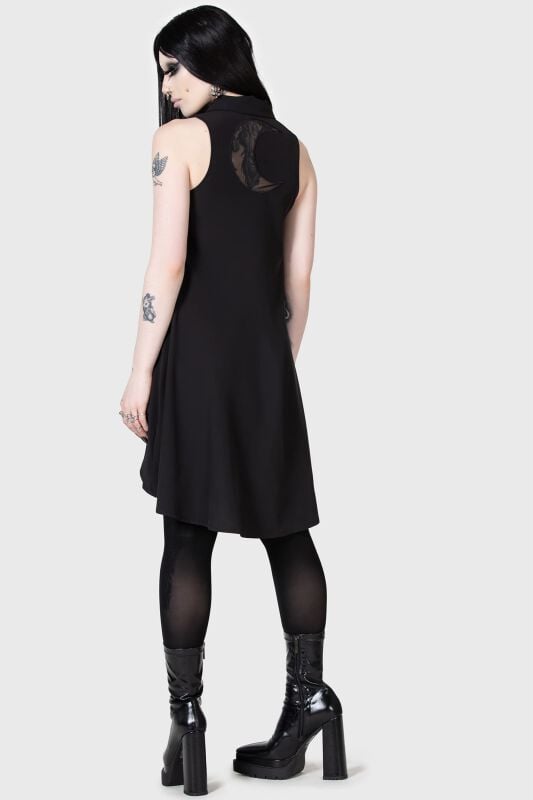 Gothicana By Emp "Olde Night Dress" Mini Dress Black By KIHILIST By KILLSTAR