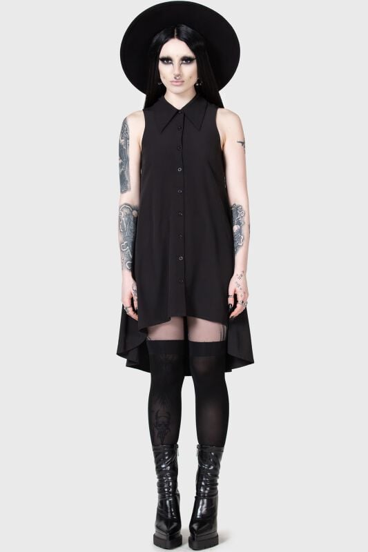 gothicana by emp "Olde Night Dress" Mini Dress black by KIHILIST by KILLSTAR