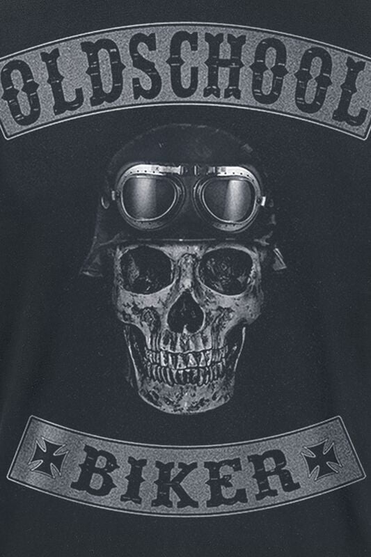 Gothicana By Emp "Oldschool Biker Skull" T-Shirt Black By Oldschool Biker Skull