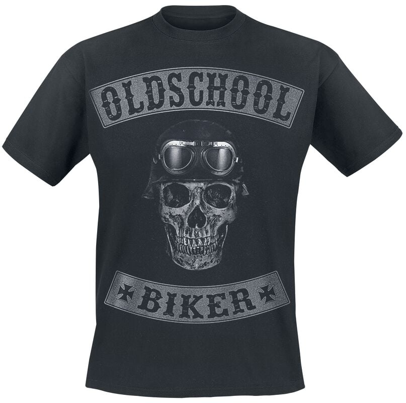 gothicana by emp "Oldschool Biker Skull" T-Shirt black by Oldschool Biker Skull