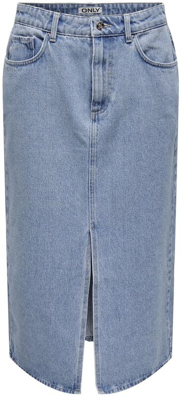 gothicana by emp "Onlbianca Midi Skirt DNM REA NOOS" Midi Skirt light blue by Only