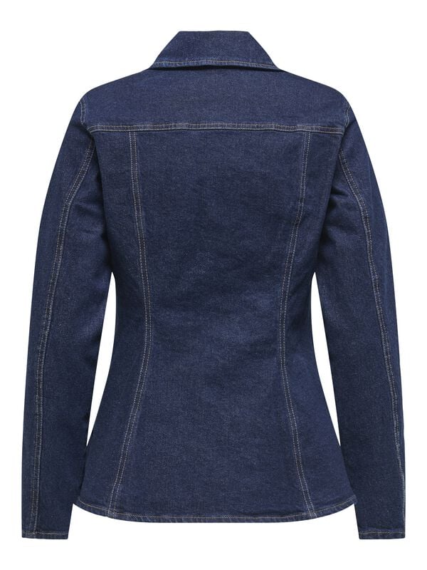 Gothicana By Emp "ONLELLE L/S FITTED DNM JACKET GUA" Jeans Jacket Blue By Only