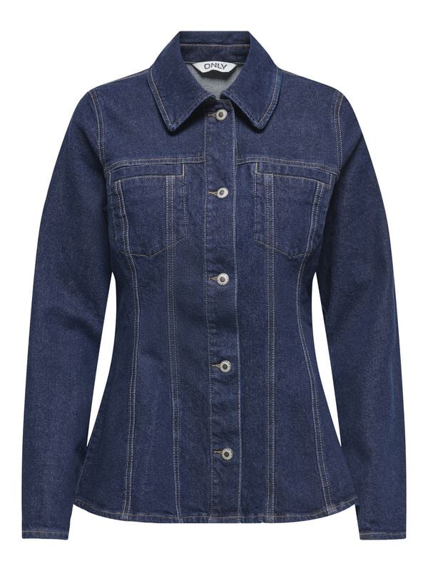gothicana by emp "ONLELLE L/S FITTED DNM JACKET GUA" Jeans Jacket blue by Only