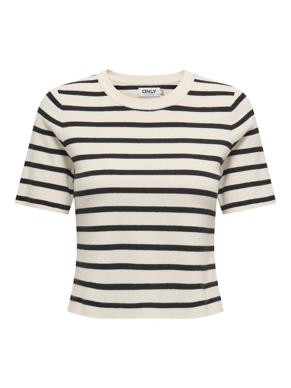 gothicana by emp "ONLFIE 2/4 JUMPER CC KNT" T-Shirt beige-black by Only