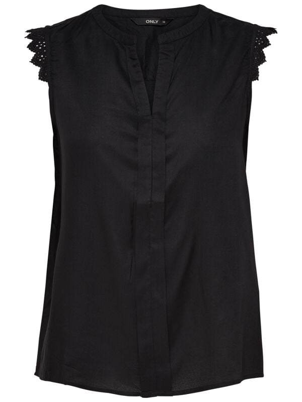 gothicana by emp "Onlkimmi S/L Top WVN NOOS" Blouse black by Only