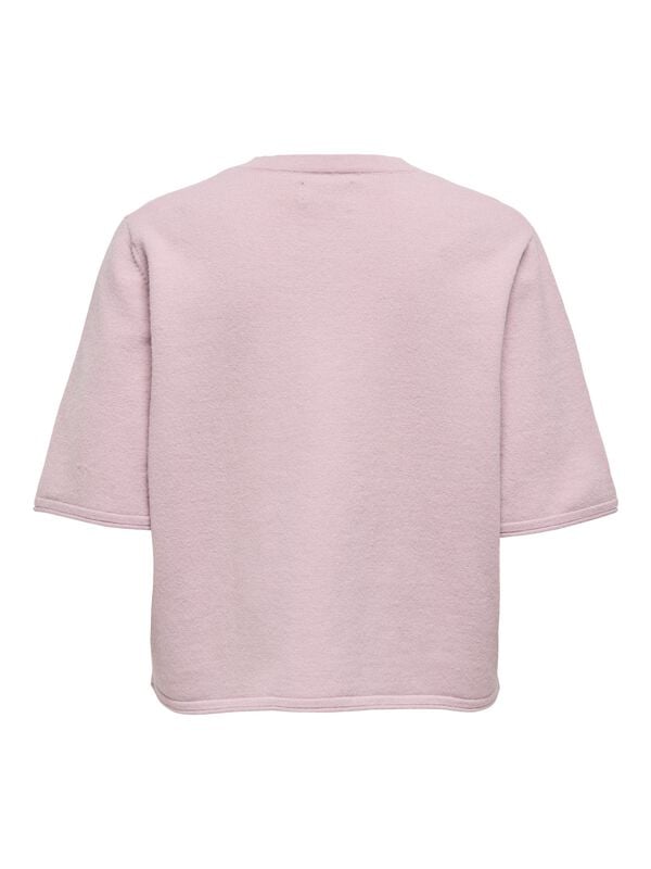 Gothicana By Emp "ONLTILDA S/S O-NECK CARDIGAN KNT" Cardigan Light Pink By Only