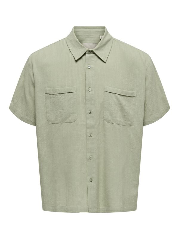 gothicana by emp "ONSCHARLES SHIRT" Short-sleeved Shirt green by ONLY and SONS