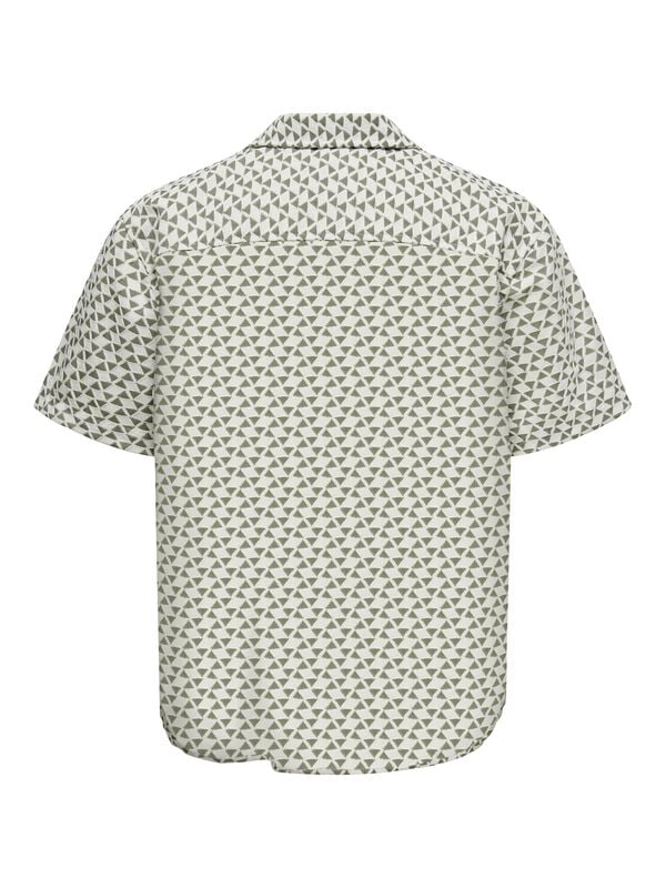 Gothicana By Emp "ONSCHARMY SS RESORT AOP SHIRT" Short-sleeved Shirt Green-white By ONLY And SONS