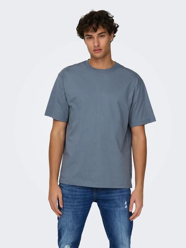 Gothicana By Emp "ONSFRED LIFE RLX T-SHIRT NOOS" T-Shirt Blue By ONLY And SONS