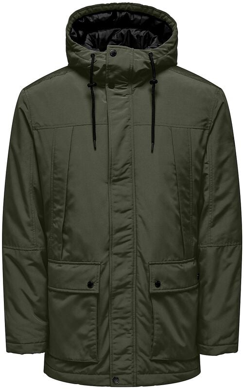 gothicana by emp "ONSJAYDEN PARKA OTW VD" Coats olive by ONLY and SONS