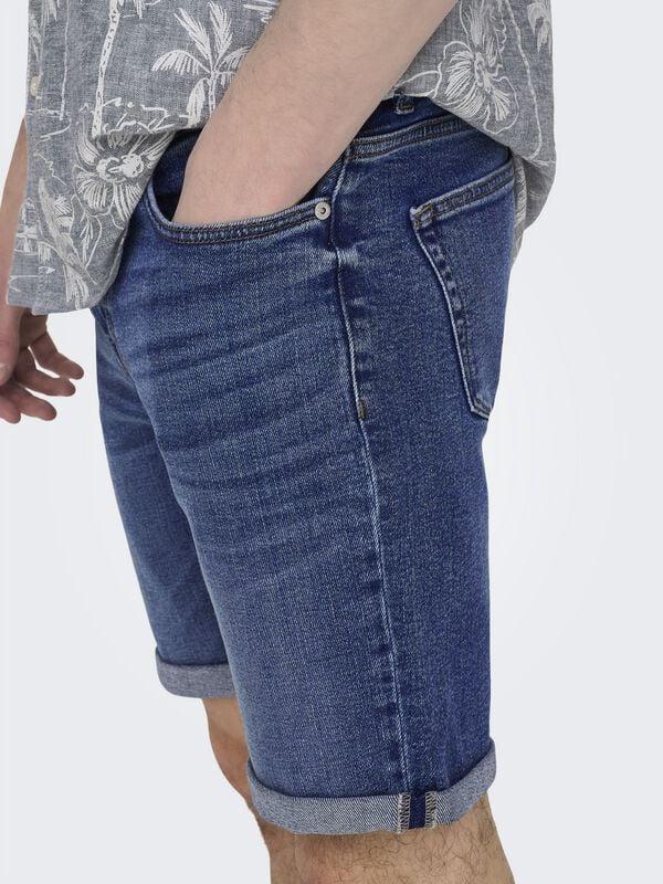 Gothicana By Emp "ONSPLY DBD 8773 TAI DNM SHORTS NOOS" Shorts Blue By ONLY And SONS