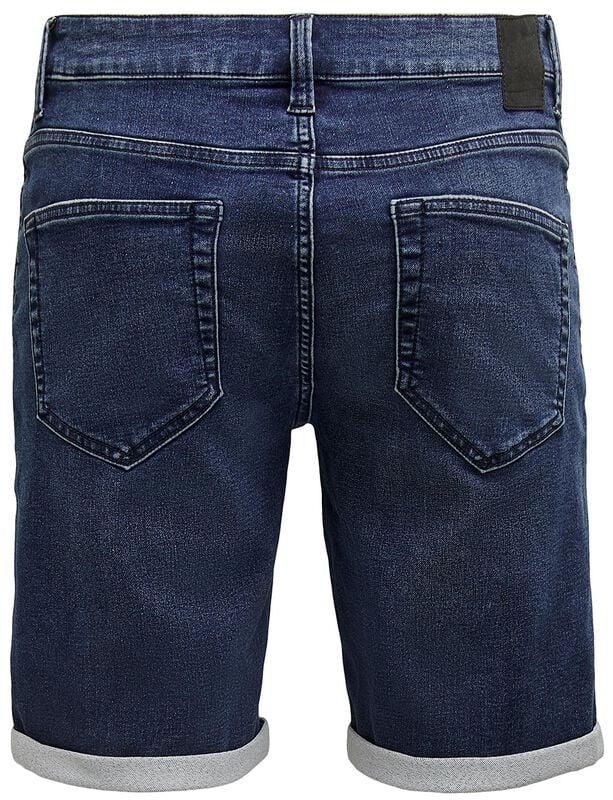 Gothicana By Emp "ONSPly Life Reg D Blue Slim Fit" Shorts Blue By ONLY And SONS