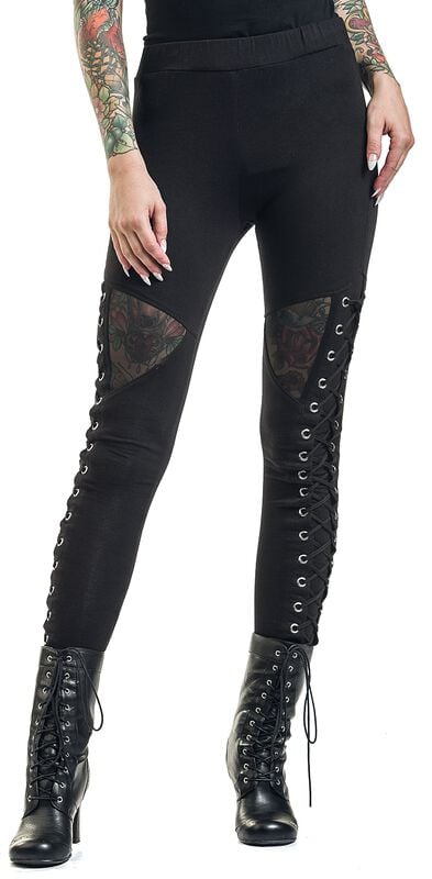 Gothicana By Emp "Onyx Leggings" Leggings Black By Vixxsin