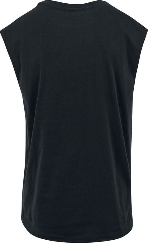 Gothicana By Emp "Open Edge Sleeveless Tee" T-Shirt Black By Urban Classics