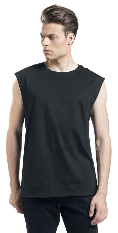 Gothicana By Emp "Open Edge Sleeveless Tee" T-Shirt Black By Urban Classics