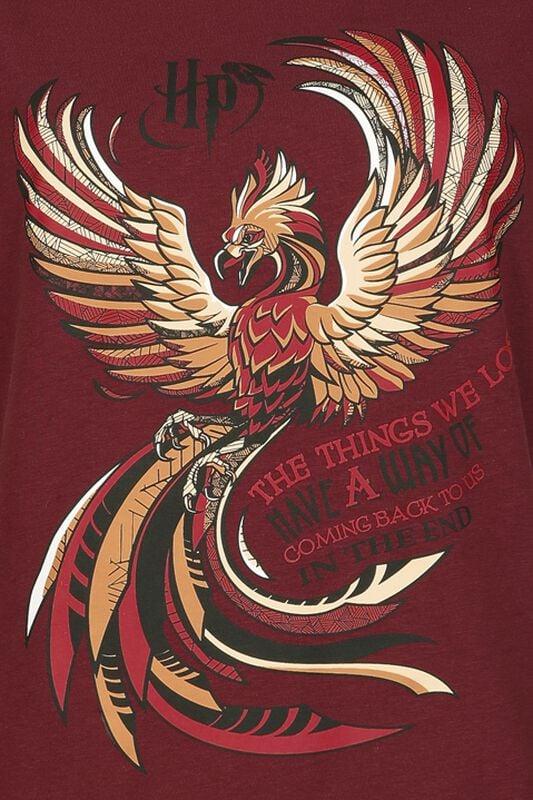 Gothicana By Emp "Order Of The Phoenix" Pyjama Wine Red By Harry Potter