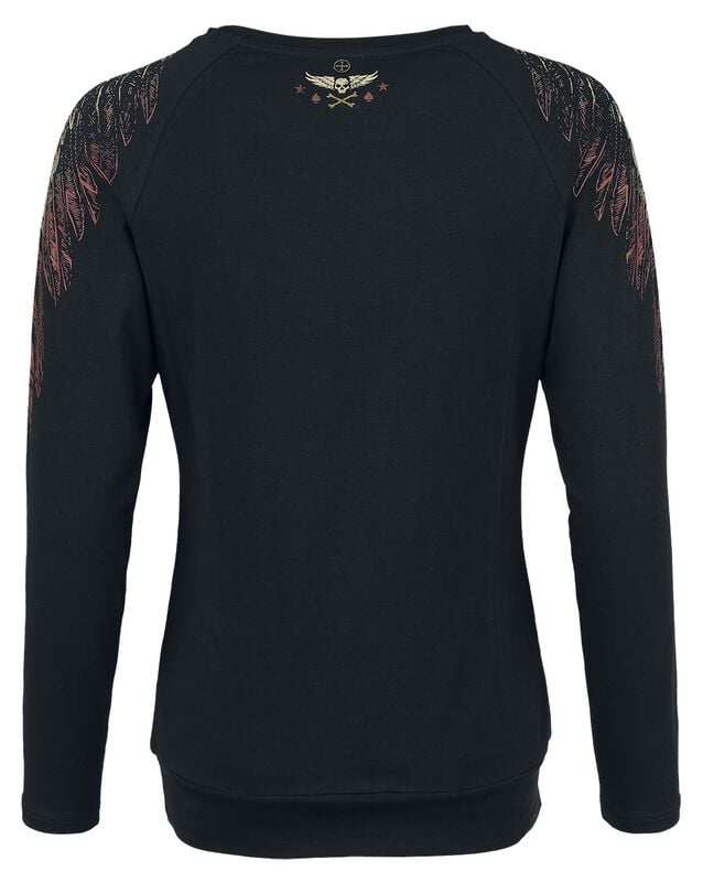 Gothicana By Emp "Original Sinner" Long-sleeve Shirt Black By Rock Rebel By EMP