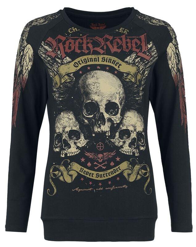 gothicana by emp "Original Sinner" Long-sleeve Shirt black by Rock Rebel by EMP