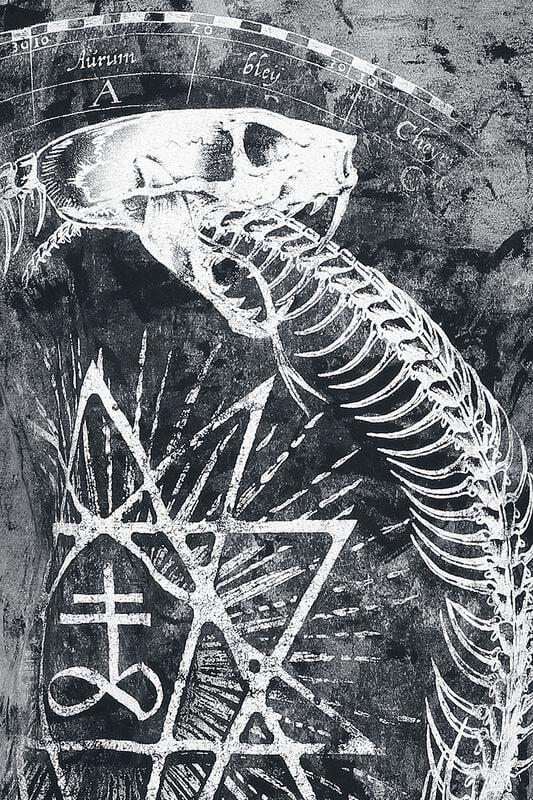 Gothicana By Emp "Ouroboros Snake" T-Shirt Black By Alchemy England
